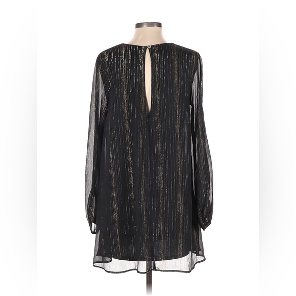 Show Me Your Mumu Women Black & Gold Sparkle Tessa Tunic Mini Dress - Picture 3 of 4